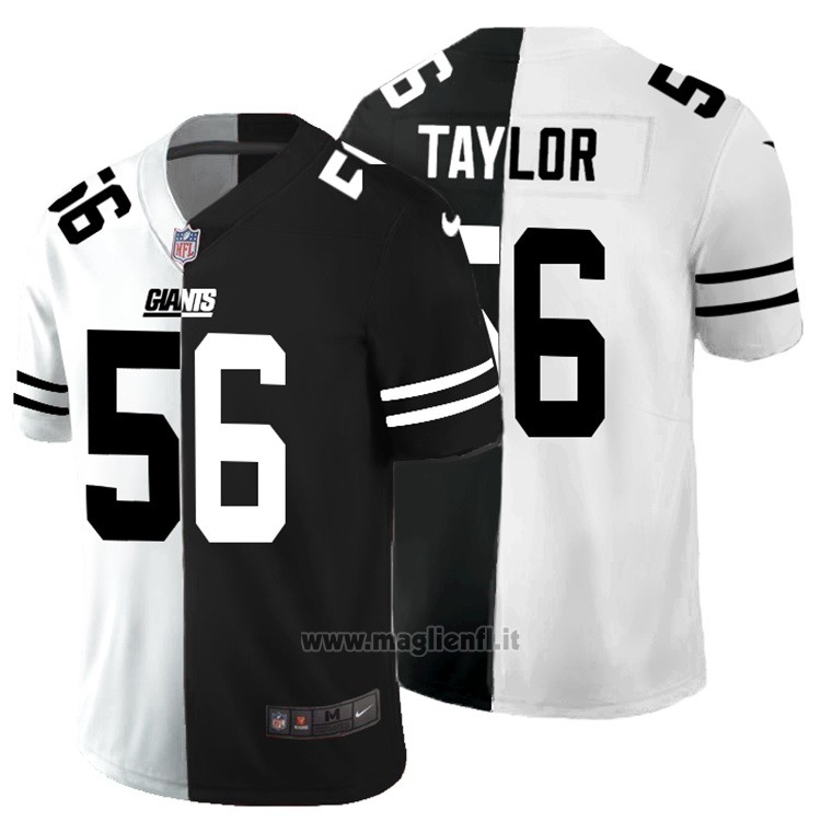 Maglia NFL Limited New York Giants Taylor White Black Split